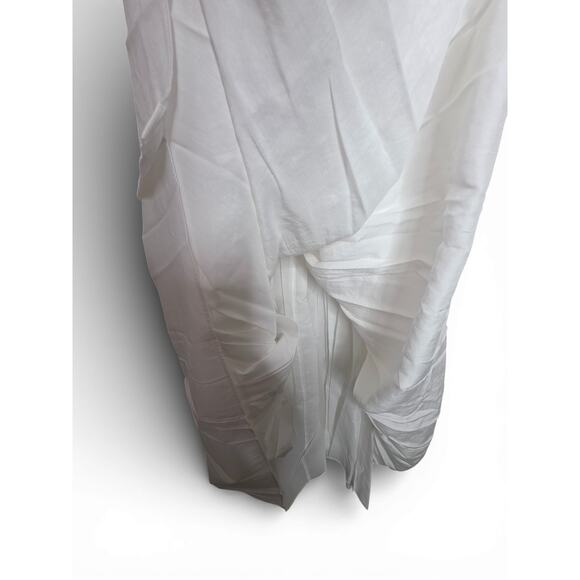 New with Tags La Ligne Henriette Dress L Black Ivory Knit Drop Waist Slit Flowy - Picture 16 of 16